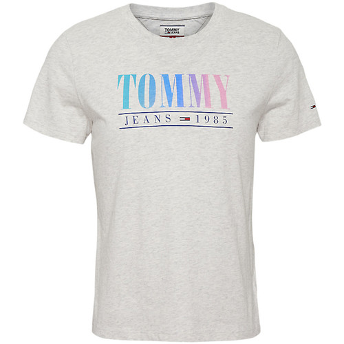 Abbigliamento Donna T-shirt maniche corte Tommy Jeans Summer multicolor Bianco