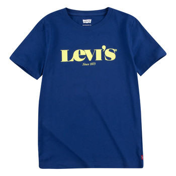 Abbigliamento Bambino T-shirt maniche corte Levi's GRAPHIC TEE Blu