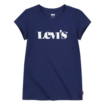 Abbigliamento Bambina T-shirt maniche corte Levi's MODERN VINTAGE SERIF TEE Marine