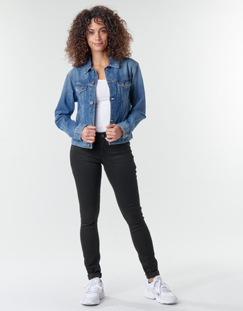 Abbigliamento Donna Jeans skynny G-Star Raw Midge Zip Mid Skinny Wmn Pitch / Black