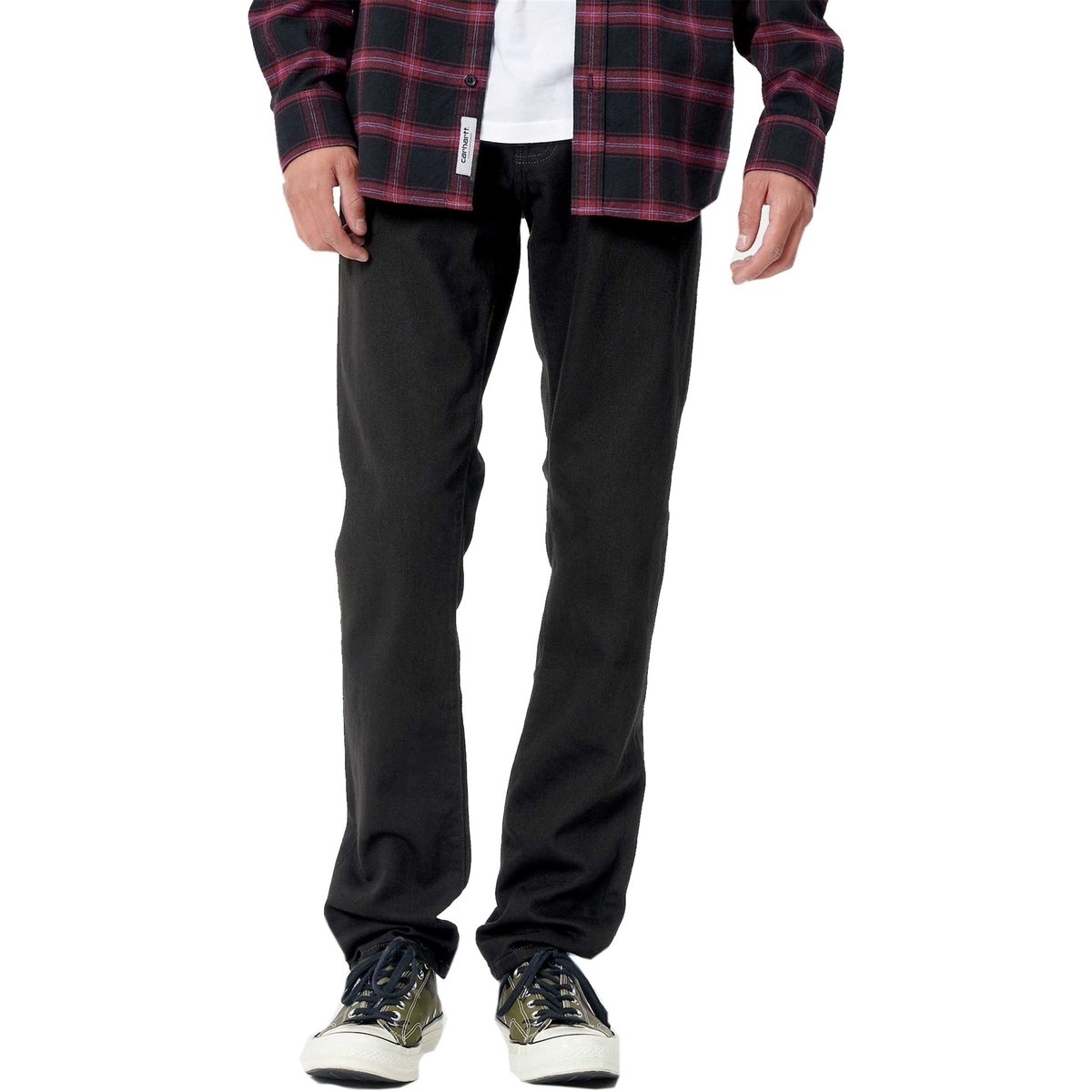 Abbigliamento Uomo Jeans slim Carhartt I024947-32-RINSED Nero