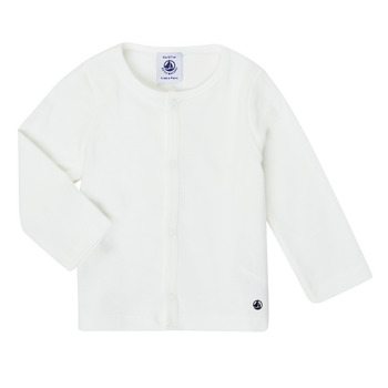Abbigliamento Unisex bambino Gilet / Cardigan Petit Bateau MILKA Bianco