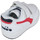 Scarpe Unisex bambino Sneakers Diadora 101.173302 01 C0673 White/Red Rosso