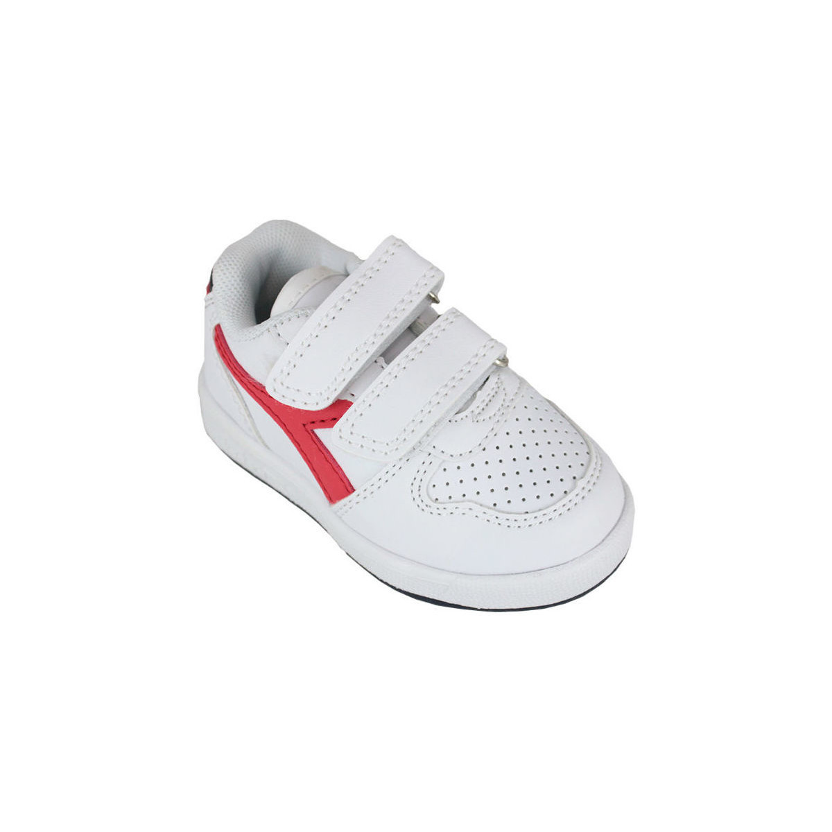 Scarpe Unisex bambino Sneakers Diadora 101.173302 01 C0673 White/Red Rosso