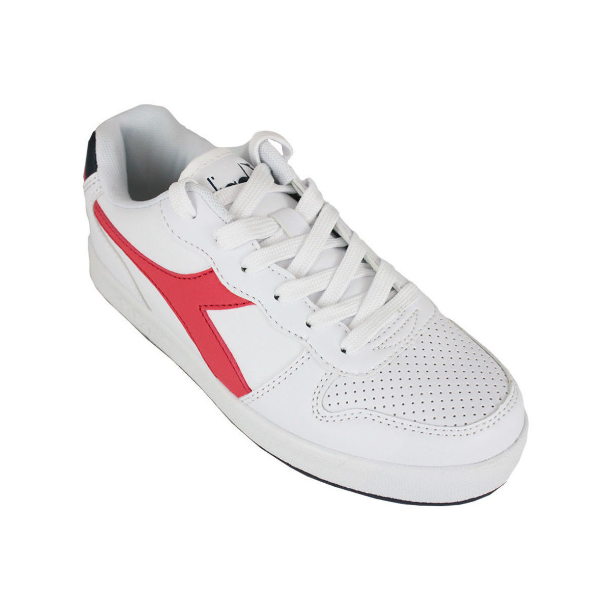 Scarpe Unisex bambino Sneakers Diadora 101.173301 01 C0673 White/Red Rosso