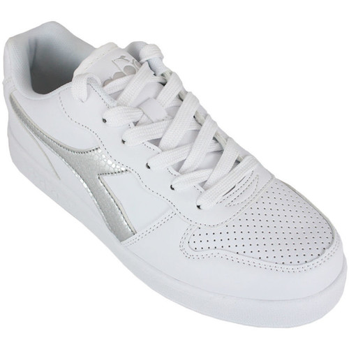 Scarpe Unisex bambino Sneakers Diadora 101.175781 01 C0516 White/Silver Argento