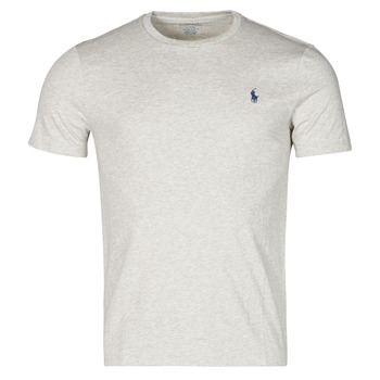 Abbigliamento Uomo T-shirt maniche corte Polo Ralph Lauren T-SHIRT AJUSTE COL ROND EN COTON LOGO PONY PLAYER Grigio