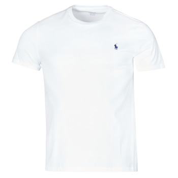 Abbigliamento Uomo T-shirt maniche corte Polo Ralph Lauren T-SHIRT AJUSTE COL ROND EN COTON LOGO PONY PLAYER Bianco