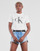 Abbigliamento Donna T-shirt maniche corte Calvin Klein Jeans SATIN BONDED FILLED CK TEE Bianco
