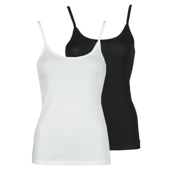 Abbigliamento Donna Top / T-shirt senza maniche Petit Bateau DAYWEAR Nero / Bianco