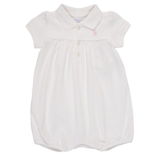 Abbigliamento Bambina Tuta jumpsuit / Salopette Polo Ralph Lauren SIMONE Bianco