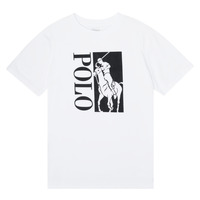 Abbigliamento Bambino T-shirt maniche corte Polo Ralph Lauren CROPI Bianco