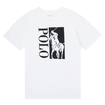 Abbigliamento Bambino T-shirt maniche corte Polo Ralph Lauren CROPI Bianco
