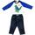 Abbigliamento Bambina Tuta jumpsuit / Salopette Levi's COMPLETO LEVI&039;S./ROYAL Bianco
