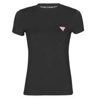 Abbigliamento Donna T-shirt maniche corte Guess SS CN MINI TRIANGLE TEE Nero