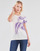 Abbigliamento Donna T-shirt maniche corte Guess SS CN IRIS TEE Bianco / Blu