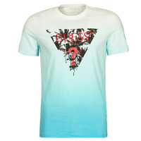 Abbigliamento Uomo T-shirt maniche corte Guess PALM BEACH CN SS TEE Blu