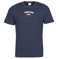 Abbigliamento Uomo T-shirt maniche corte Tommy Jeans TJM TIMELESS TOMMY SCRIPT TEE Marine