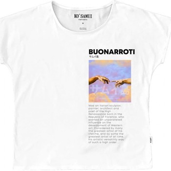 Abbigliamento Donna T-shirt & Polo Ko Samui Tailors Art Fresco T-shirt Bianco  KSUTE C36 FRESCO W Bianco