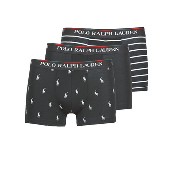 Biancheria Intima Uomo Boxer Polo Ralph Lauren CLASSIC TRUNK X3 Nero / Bianco