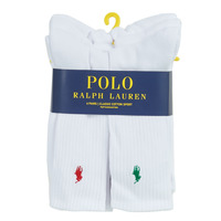 Biancheria Intima Uomo Calze sportive Polo Ralph Lauren ASX110 6 PACK COTTON Bianco