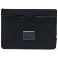 Borse Portafogli Herschel Charlie Leather RFID Black Nero