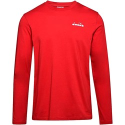 Abbigliamento Uomo T-shirts a maniche lunghe Diadora 102.176462 Rosso