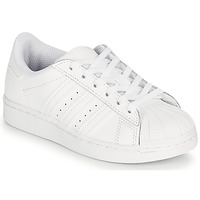 Scarpe Unisex bambino Sneakers basse adidas Originals SUPERSTAR C Bianco