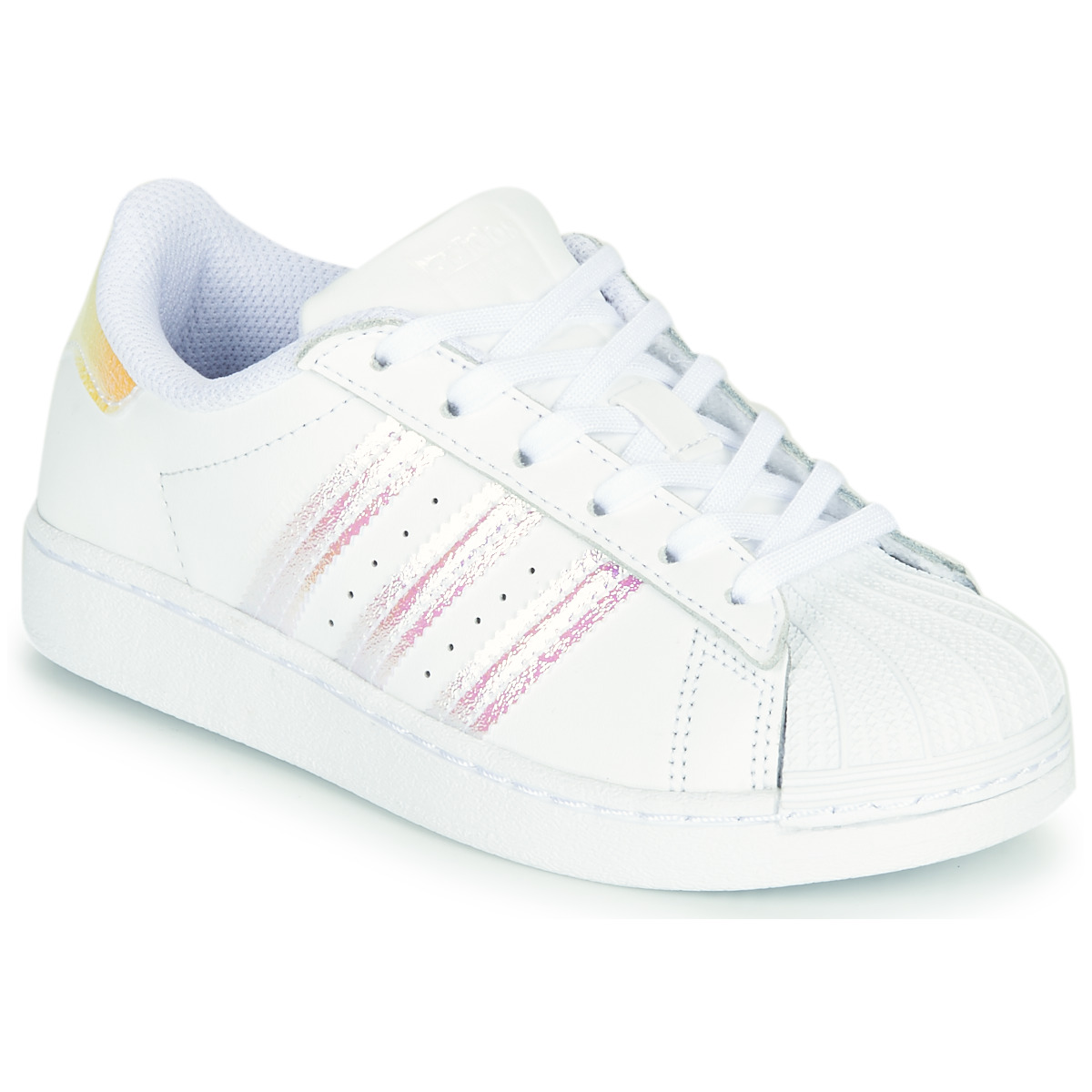 Scarpe Bambina Sneakers basse adidas Originals SUPERSTAR C Bianco