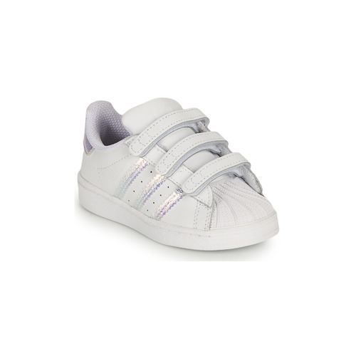 Scarpe Bambina Sneakers basse adidas Originals SUPERSTAR CF I Bianco