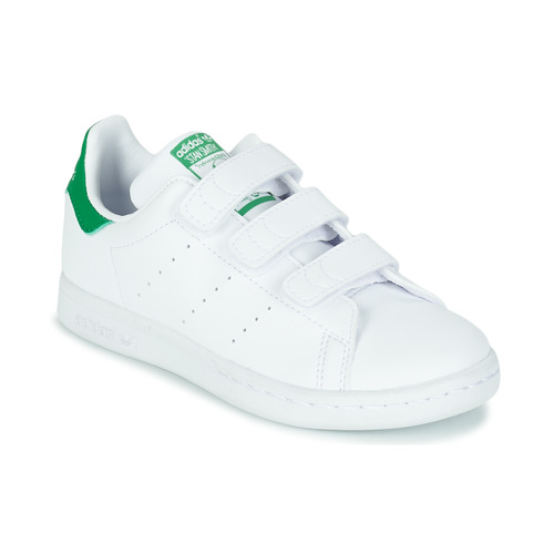 Scarpe Unisex bambino Sneakers basse adidas Originals STAN SMITH CF C SUSTAINABLE Bianco / Verde / Vegan
