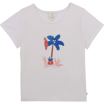 Abbigliamento Bambina T-shirt maniche corte Carrément Beau Y15383-10B Bianco