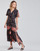 Abbigliamento Donna Abiti lunghi Derhy SUEDE Nero / Multicolore