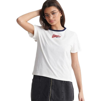 Abbigliamento Donna T-shirt maniche corte Superdry Boxy Bianco
