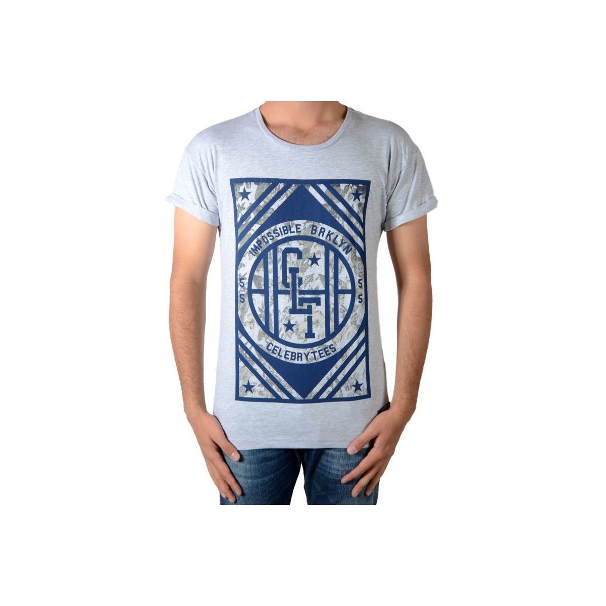 Abbigliamento Uomo T-shirt maniche corte Celebry Tees 157294 Grigio