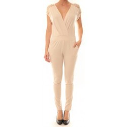 Abbigliamento Donna Tuta jumpsuit / Salopette La Vitrine De La Mode Combinaison 155 By La Vitrine Beige Beige