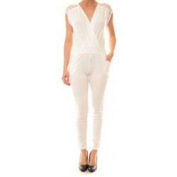 Abbigliamento Donna Tuta jumpsuit / Salopette La Vitrine De La Mode Combinaison 155 By La Vitrine Blanche Bianco