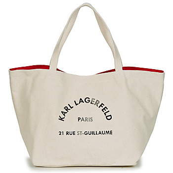 Borse Donna Tote bag / Borsa shopping Karl Lagerfeld RUE ST GUILLAUE CANVAS TOTE Ecru