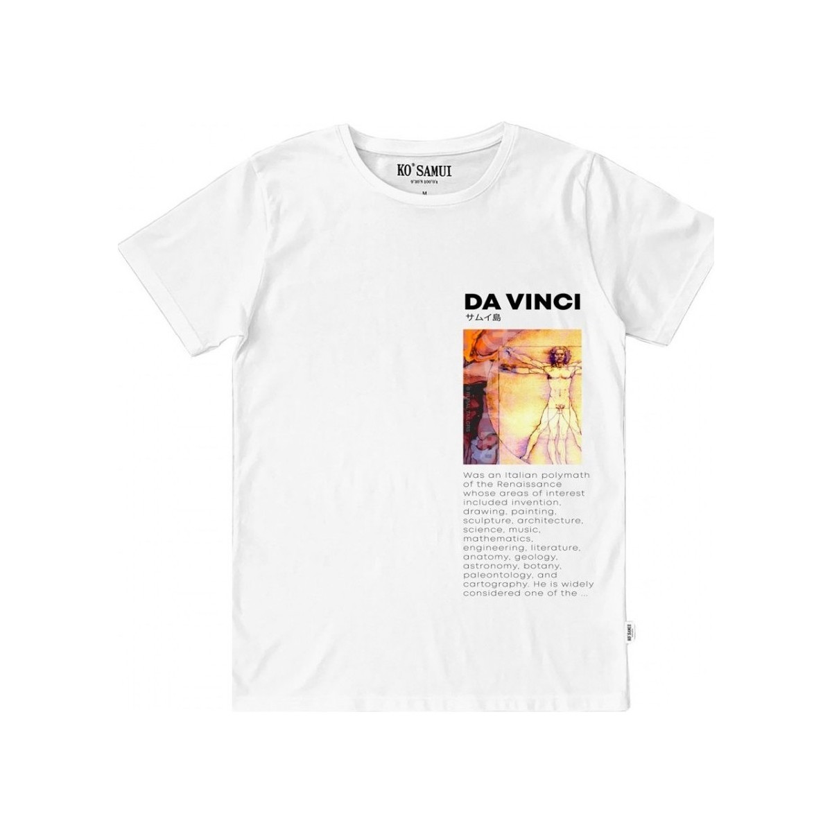 Abbigliamento Uomo T-shirt & Polo Ko Samui Tailors Art Vetruvian T-Shirt Bianco  KSUTT C35 VETRU Bianco