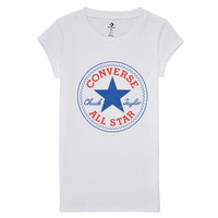 Abbigliamento Bambina T-shirt maniche corte Converse TIMELESS CHUCK PATCH TEE Bianco