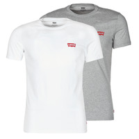 Abbigliamento Uomo T-shirt maniche corte Levi's 2PK CREWNECK GRAPHIC Bianco