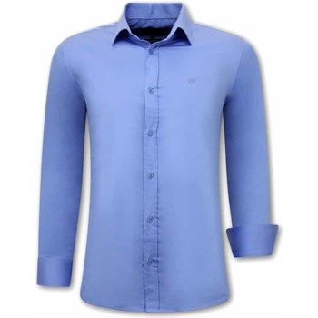 Abbigliamento Uomo Camicie maniche lunghe Tony Backer 115179529 Blu