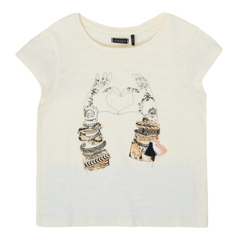 Abbigliamento Bambina T-shirt maniche corte Ikks XS10002-11-C Bianco