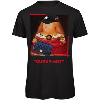 Abbigliamento Donna T-shirt maniche corte Openspace Curvy art Nero
