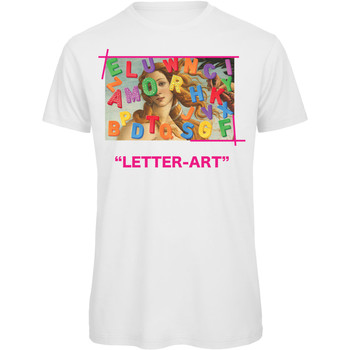 Abbigliamento Donna T-shirt maniche corte Openspace Letter Art Bianco