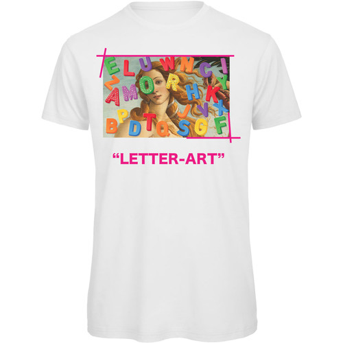 Abbigliamento Donna T-shirt maniche corte Openspace Letter Art Bianco