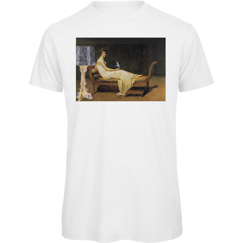 Abbigliamento Donna T-shirt maniche corte Openspace Art Reading Bianco