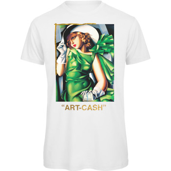 Abbigliamento Donna T-shirt maniche corte Openspace Art Cash Bianco