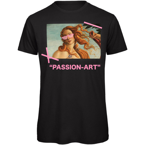 Abbigliamento Donna T-shirt maniche corte Openspace Passion Art Nero