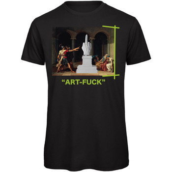Abbigliamento Uomo T-shirt maniche corte Openspace Art Fuck Nero